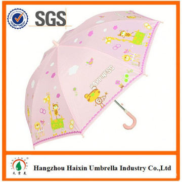Profesional profesional Auto abierto impresión lindo niños paraguas